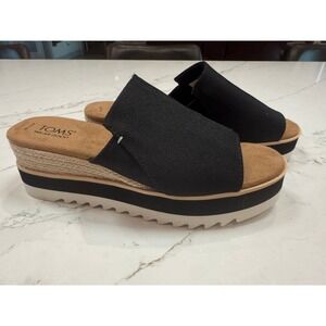 TOMS Diana Mule Wedge Sandal - Size 7.5 W, NEW